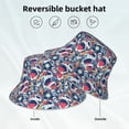 thumbnail image 3 of Vsdgher cool rock Skull Print Bucket Hat for Men&Women Bucket Hat Reversible Summer Double-Side-Wear Travel Gardening, Beach, Camping, Hiking, Fishing Cap, 3 of 5