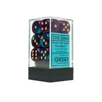 Chessex 26649 Gemini 16mm d6 Dice Block, Multicolor