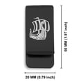 thumbnail image 2 of Stainless Steel Viking Ship Classic Slim Money Clip Credit Card Holder, 2 of 2