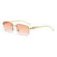 thumbnail image 1 of fastboy PC Comfortable And Stylish Rectangle Sunglasses For Daily Wear UV-proof And Non-deformable UV 400 Gradual Tea Color, 1 of 6