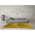 thumbnail image 3 of Ahgly Company Indoor Rectangle Abstract Yellow Modern Area Rugs, 5' x 8', 3 of 4