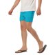 thumbnail image 4 of Pantalones cortos de verano para hombres INSPIRE CHIC, pantalones cortos de playa, forro de malla sólido, cintura con cordón, pantalones cortos de natación 32 azul cielo, 4 of 7