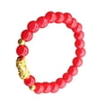 thumbnail image 4 of Beaded Bracelet Easy Match Fine Workmanship Stylish Jewelry Bracelet for Meditation Gift Red, 4 of 8