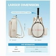thumbnail image 4 of Water Resistant Crossbody Lightweight Multifunctional Tennis Bag for Men and Women Suitable for Pickleball Tennis Badminton, 4 of 8