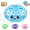 Blue, variant on Glitter Sugar Dumpling Squishy, Viral Bao Bun Steamer Mystery Box, Premium Clear Water-Filled Sensory Squeeze Fidget for Stress Relief & ADHD, Cute Kawaii Stocking Stuffers Party Favors