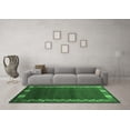 thumbnail image 3 of Ahgly Company Indoor Rectangle Abstract Emerald Green Contemporary Area Rugs, 2' x 3', 3 of 4