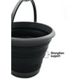 thumbnail image 5 of SAMMART 10L (2.64Gallon) Set of 2 Collapsible Fishing Bucket - Foldable Round Tub - Portable Plastic Water Pail - Space Saving Outdoor Waterpot - Trunk Organizer, 5 of 8