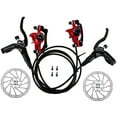 thumbnail image 2 of Hydraulic  Hydraulic Disc Brakes Front Rear Calipers Set For  Mountain Bike Left Right Brake Lever Kit With 160mm Disc Rotor, 2 of 7