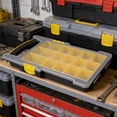 14 Compartment Heavy Duty Plastic Tool Box Container With Transparent ...