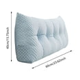 thumbnail image 4 of Bubble Textured Tufted Full Size Wedge Headboard Pillow Ergonomic Reading Backrest Bolster Cushion with Removable Washable Cover Side Storage Pocket for Bed Sofa Dorm, 4 of 4