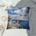 thumbnail image 2 of Nawypu  Throw Pillow Cover Aegean Amazing Santorini Churches and Sea View in Greece Pillowcase Home Decorative Square Pillow Case Cushion Cover, 2 of 5