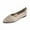 Beige, variant on Xfvqtps Ladys Single Shoes Stripe Hollow out Knitting Pointy Toe Flat Bottom Soft Sole Fashion Work Casual Mesh Shoes Large Size Shallow Mout Slip on Flat Shoes Gray