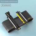 thumbnail image 3 of Full Speed PCIE-E16X to 16X 4.0 Graphics Card Extension Cable PCI Express GPU Expansion Card Adapter Card Extender A, 3 of 5