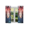 thumbnail image 2 of CADecor Basketball Never Stops Window Curtain Window Treatments Kitchen Curtains 26x39 inches, 2 Pieces, 2 of 3