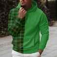thumbnail image 2 of Vedolay Hoodie for Men 2023 Half Zip Cropped Pullover Sweatshirts Green,L, 2 of 4