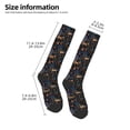 thumbnail image 2 of Vsdgher fall fox deer bird Knee Socks, High Socks Long Stretchy Sock Women Knee High Stocking, Long Socks for Women, 2 of 6