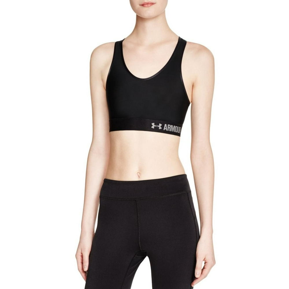 Under Armour Under Armour Womens Racerback Fitness Sports Bra Black