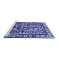 thumbnail image 2 of Ahgly Company Machine Washable Indoor Square Persian Blue Traditional Area Rugs, 7' Square, 2 of 4