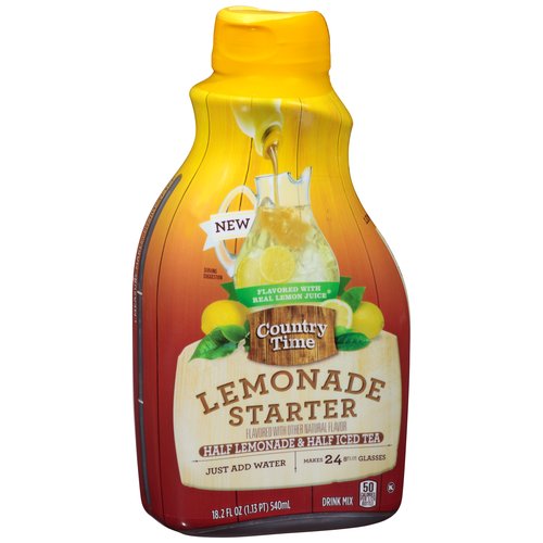 Country Time Lemonade Starter Half Lemonade & Half Iced Tea Liquid