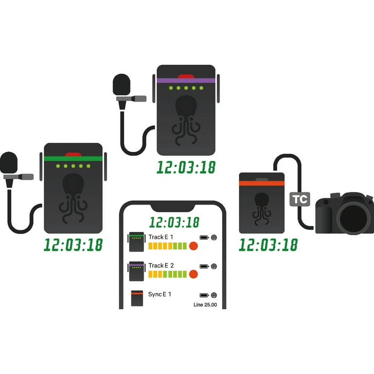 Amazon.com: Tentacle Sync Track E Pocket Audio Recorder with