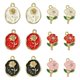 thumbnail image 1 of 12Pcs 6 Styles Alloy Enamel Charms Pendants For Women 26-27s, 1 of 5