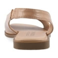 thumbnail image 4 of Journee Womens Brinsley Croco Texture Sling Back Flat Sandals, Widths Available, 4 of 9