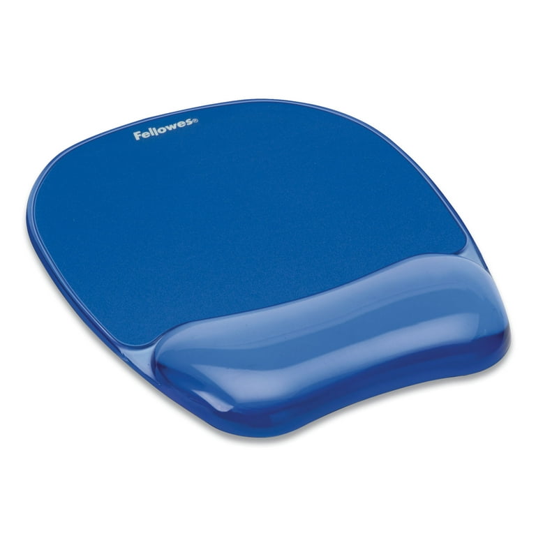 Gel Crystals Mouse Pad with Wrist Rest, 7.87 x 9.18, Blue Gel Crystals Mouse Pad with Wrist Rest, 7.87 x 9.18, Blue