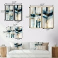 thumbnail image 4 of Designart "Transitional Modern Abstract Forms IV" Abstract Shapes Wall Art Set Of 2 - Blue Abstract Wall Decor Set Of 2, 4 of 7