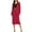Red, variant on qolati Business Skirt Suit Set for Women 2 Piece Office Work Outfit Collarless Blazer Pencil Skirt Sets Long Sleeve Button Down Open Front Cardigan Matching Dressy Suits Gray M
