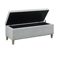 thumbnail image 4 of MARTHA STEWART Rectangular Storage Bench with Light Grey Finish MT105-0156, 4 of 5