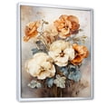 thumbnail image 2 of Designart "Vintage Sepia-Toned Pansies In An Embrace" Pansies Floater Framed Canvas Prints, 2 of 5