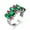 Green+Peach, variant on Gorgeous 925 Silver Filled Rings Cubic Zirconia Anniversary Delicate Jewelry Size 6-10-6-Multicolor