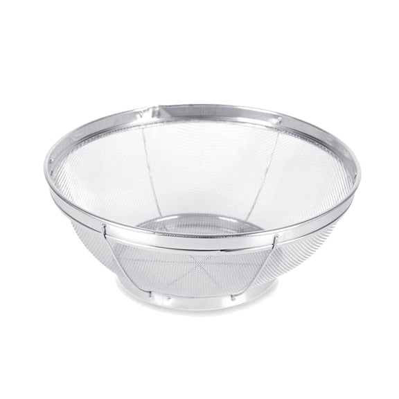 Stainless Steel Rice Strainer Bowl Fine Mesh Colander for Washing Rinsing Rice Fruits Vegetables and Yogurt