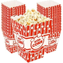 Poppy's Large Popcorn Boxes – 20 Pack 46 Oz Concession-Grade Popcorn Buckets, Popcorn Machine Accessories for Popcorn Bars, Movie Nights, Concessions