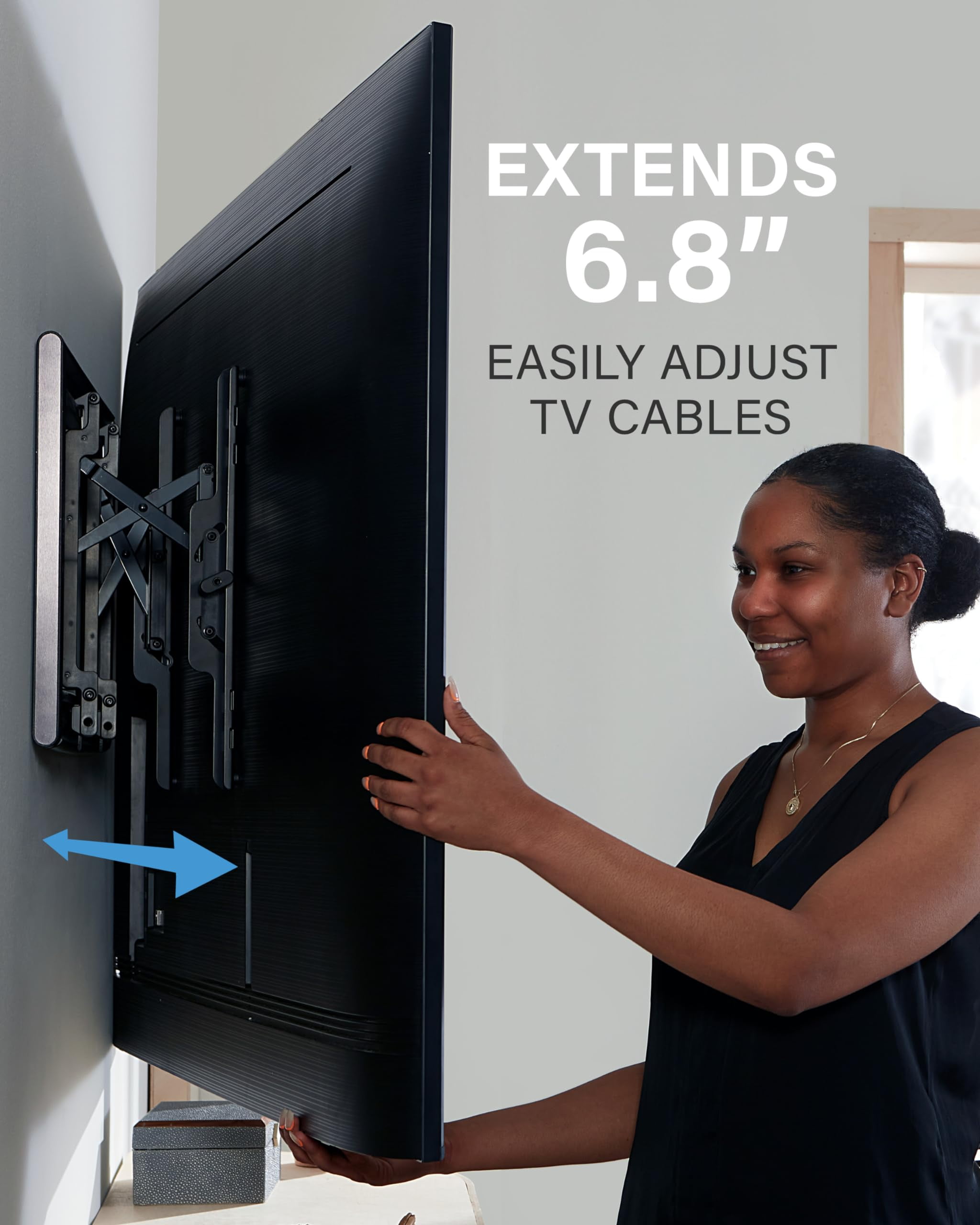 SANUS Tilting TV Wall Mount for 42" to 90" TVs - Universal TV Bracket w/ 12 deg Tilt - DIY Install w/ Included Hardware