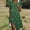 Army Green#womens summer dresses clearance sale, variant on Women's Chiffon Lantern Sleeve High Waist Pleat Flowy Maxi Dresses Casual Crewneck Dresses Long Sleeve Solid Color Print Belt Party Cocktail Autumn Long Dress