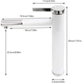 thumbnail image 6 of Miumaeov 360° Rotatable Stainless Steel Tap Bathroom Single Lever Mixer Tap Anti-drip, 6 of 9