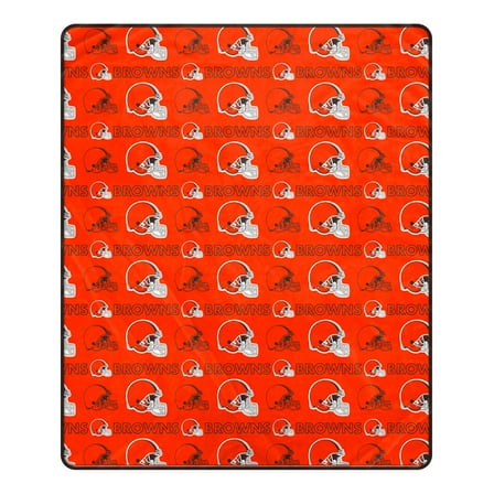 Pegasus Cleveland Browns 50" x 60" Repeat Big Logo Wordmark Ultra Soft Blanket