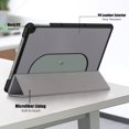 thumbnail image 2 of ELEHOLD Folding Stand Case for Google Pixel Tablet PU Leather Case Adjustable Kickstand Magnetic Folio Slim Shockproof Case for Google Pixel Tablet 2023,Gray, 2 of 11
