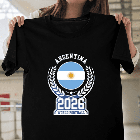 Argentina Football 2026 Soccer Tournament Fan Apparel Unisex T-ShirtPlus Size S–5XL Available