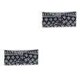thumbnail image 4 of Diadema de ganchillo Qarigey Banda para la cabeza deportiva Estampado de flores 2 2piezas, 4 of 6