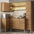 thumbnail image 2 of Cocina Integral Completa Esquinera 261cm Emilly River Madesa 03 - Marrón Madesa GCEM261003, 2 of 2