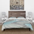 thumbnail image 2 of Designart 'Watercolor Minimal Blue Tones II' Cottage Duvet Cover Set, 2 of 4