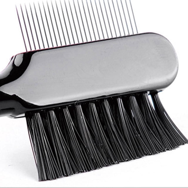 Becaristey 3pcs/set Stylish Grooming Comb For Pets Double-Side Brush Durable Eyelash Comb Silver 1Set