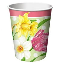 Floral 'Polka Dot Garden' 9oz Paper Cups (8ct)