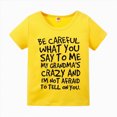 thumbnail image 2 of KPOPLK Kids Summer T Shirts Loose Fit Toddler 1t 2t 3t 4t 5t 6t Crewneck Top Striped Shirt Short Sleeve Soft Graphic Tee Size 5-6 Years,Yellow, 2 of 7