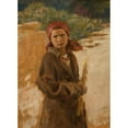 thumbnail image 3 of Teodor Axentowicz 18x24 Black Modern Framed Museum Art Print Titled - For the Candlemas (1898), 3 of 5