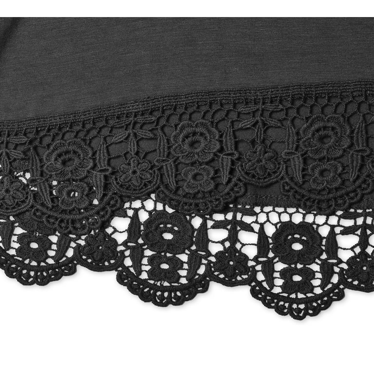 Bow-Tie Lace Trimming Blouse