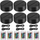 thumbnail image 1 of Paquete de 4 bases de lámpara de luz LED nocturna 3d + control remoto + cable USB, soporte de exhibición de espectáculo de luz de 16 colores para acrílico y plexiglás, decorativo Feliz Sencillez, 1 of 5
