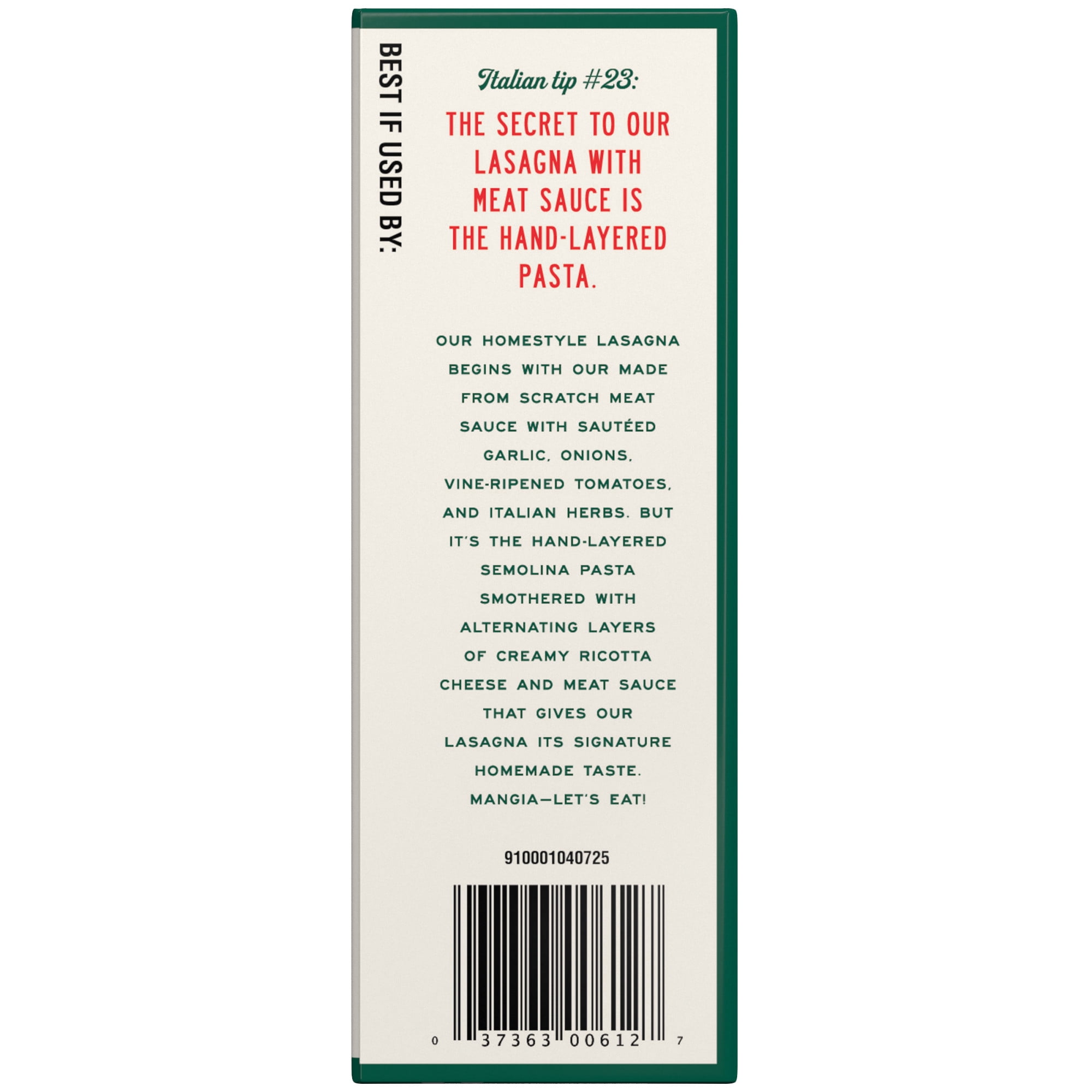 Michael Angelo's Lasagna with Meat Sauce Frozen, 11 oz Box